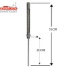 ترمومتر غلافی جیو ه ای 100-0 درجه  Thermometer sheath